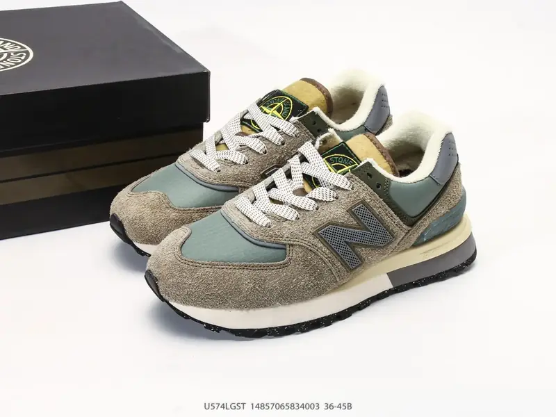 New Balance NB574 低帮复古休闲慢跑鞋 #毛边牛仔面料 ENCAP缓震 U574LGST #14857065834003